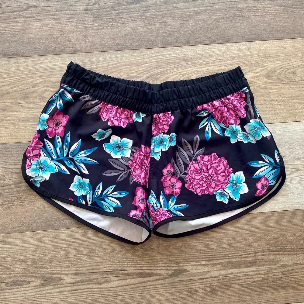 BURNSIDE FLORAL BOARD SHORTS WITH POCKET